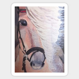 White Horse Sticker